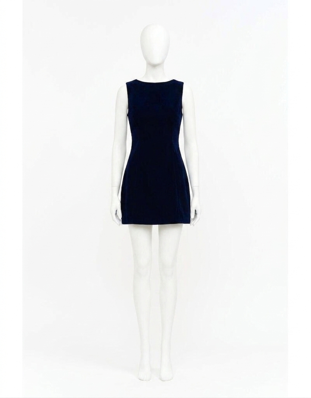 NEW SOFIE THE LABEL carmine velvet dress in navy
